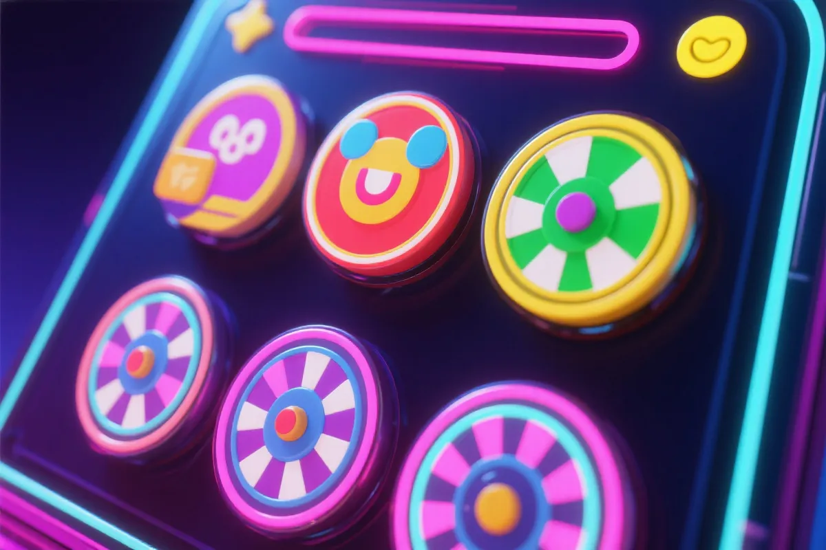 现代转轴娱乐主题视觉海报